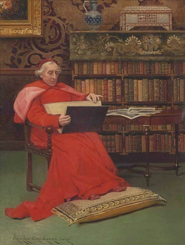 In the library by Georges Croegaert